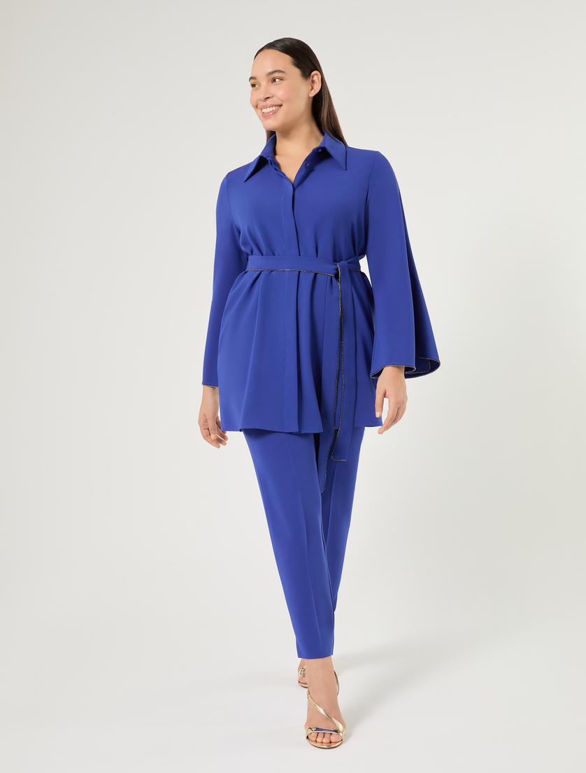Rhinestone-adorned cady tunic - Marina Rinaldi