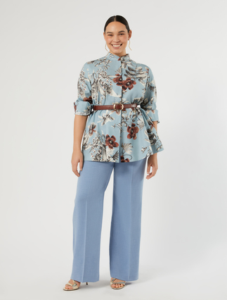 Cotton poplin tunic - Marina Rinaldi