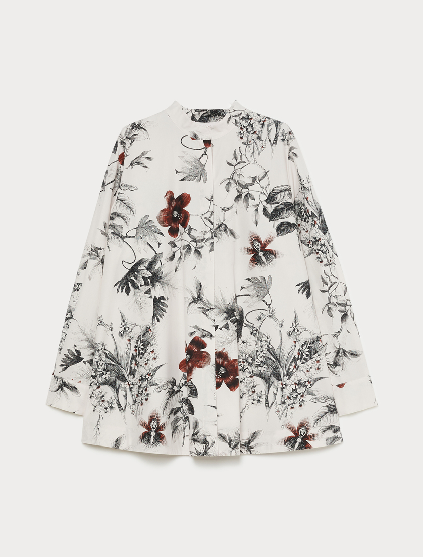 Cotton poplin tunic - ICE - Marina Rinaldi