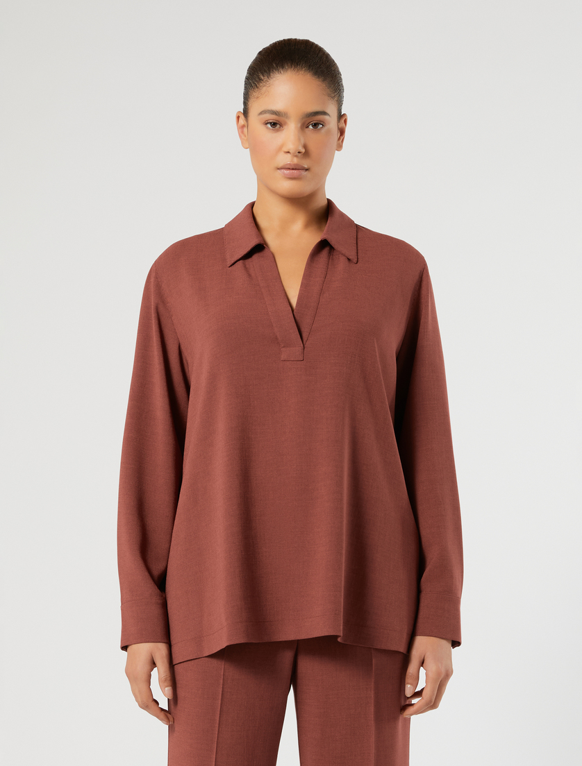 Cady mélange tunic - BRICK RED - Marina Rinaldi - 3