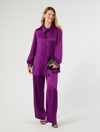 Blusa in crêpe envers satin - Marina Rinaldi