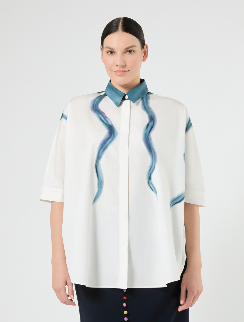 Cotton poplin tunic - ICE - Marina Rinaldi - 4