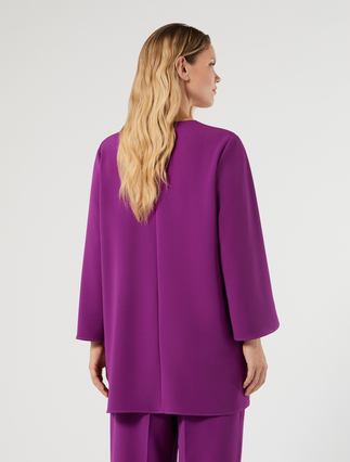 Tunica in cady con ricamo - FUXIA VIOLA - Marina Rinaldi - 4