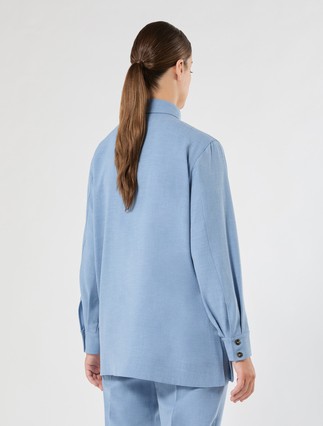 Mélange cady tunic - LIGHT BLUE - Marina Rinaldi - 4