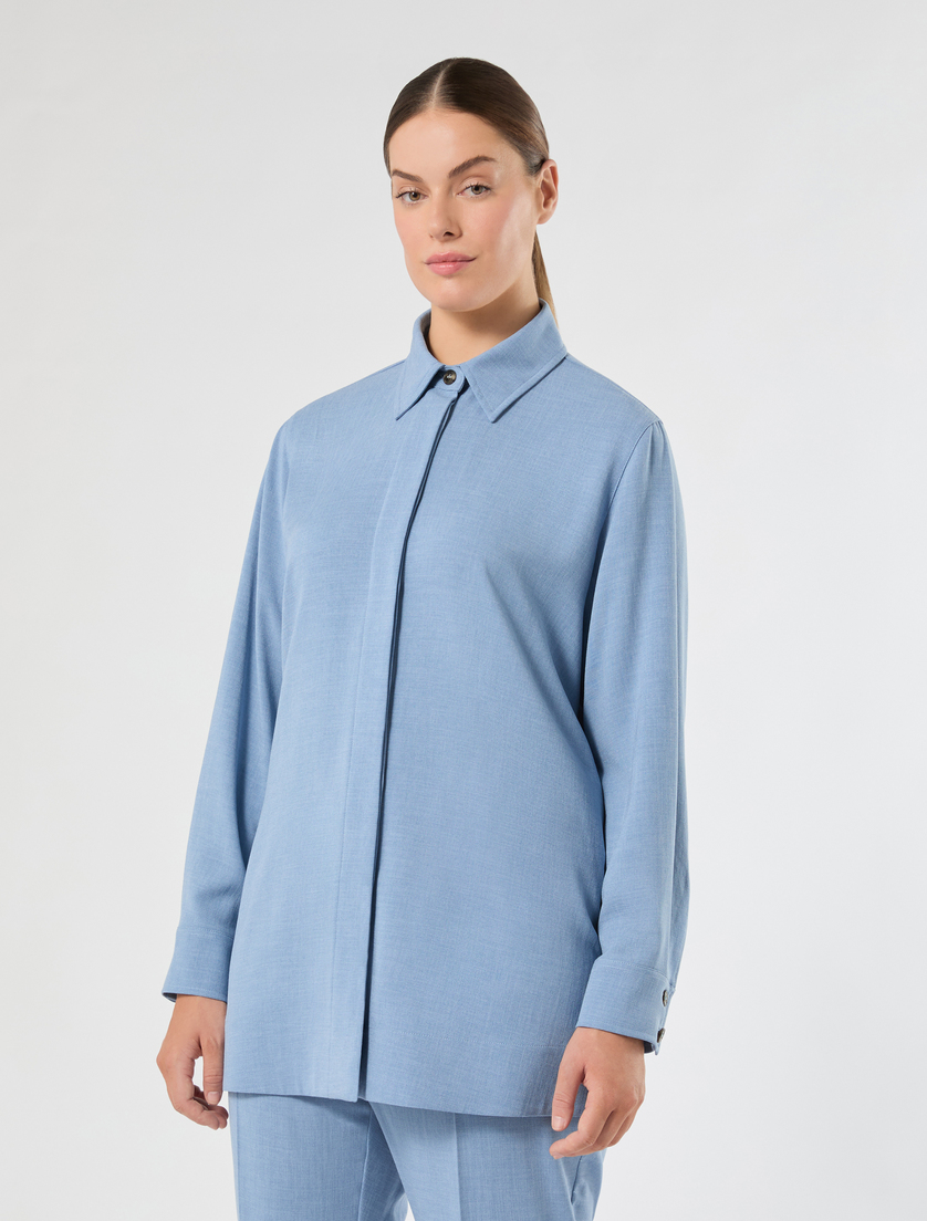Mélange cady tunic - LIGHT BLUE - Marina Rinaldi - 3