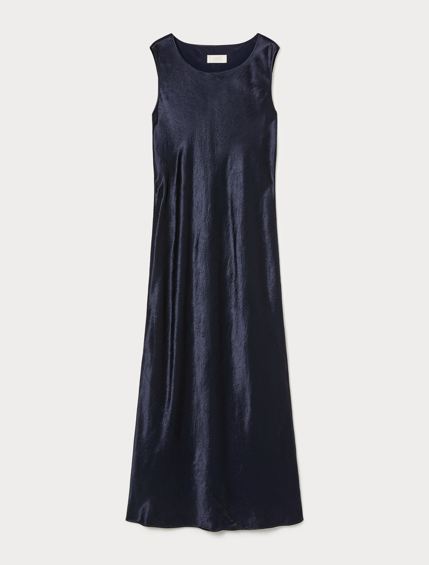 Envers satin dress - MIDNIGHTBLUE - Marina Rinaldi