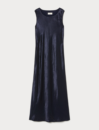 Envers satin dress - MIDNIGHTBLUE - Marina Rinaldi - 1
