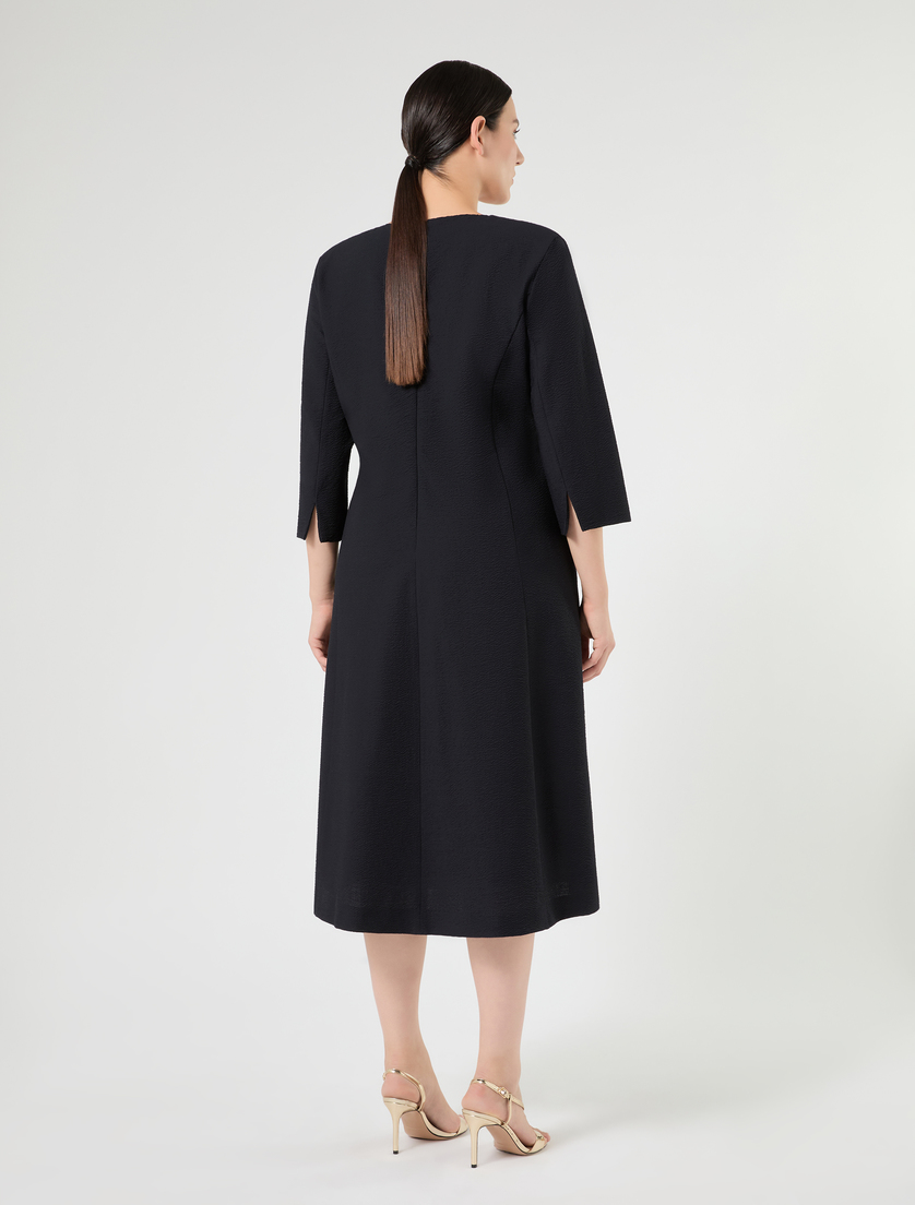 Robe en seersucker - BLEU NUIT - Marina Rinaldi - 4