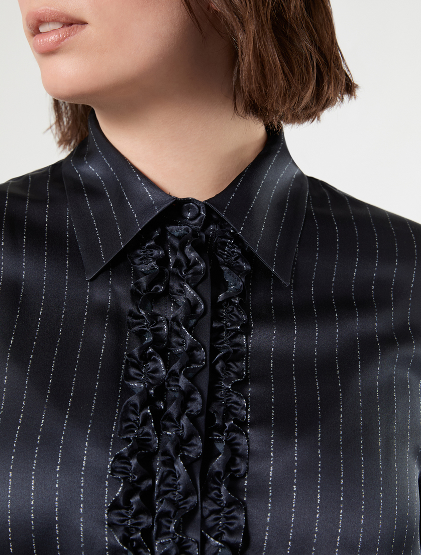 Silk satin dress - MIDNIGHTBLUE - Marina Rinaldi - 5