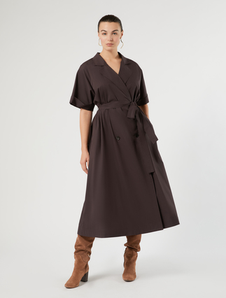 Kleid aus Baumwollpopeline - Marina Rinaldi
