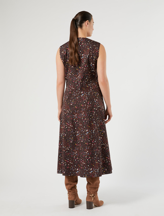Cotton poplin dress - BROWN - Marina Rinaldi - 4