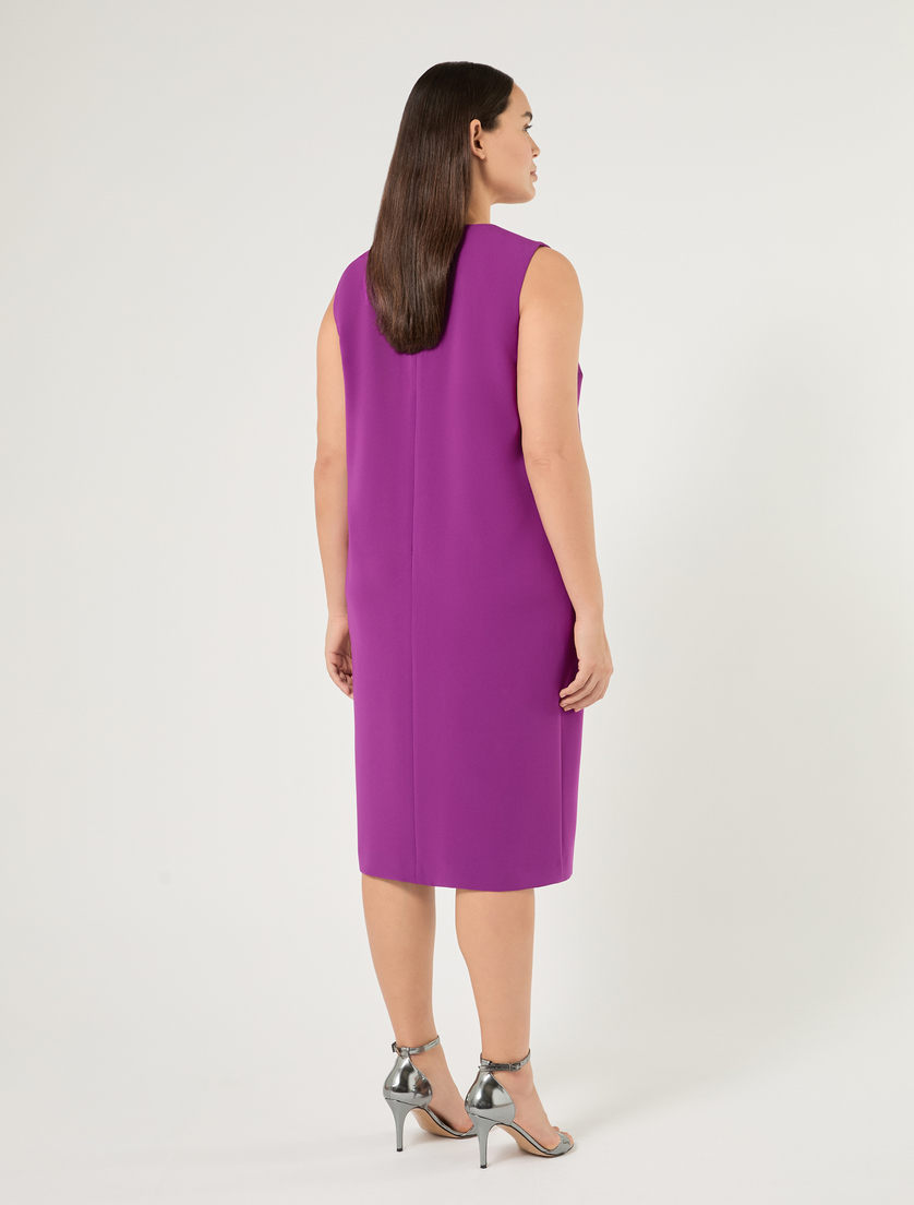 Abito in cady con strass - FUXIA VIOLA - Marina Rinaldi - 4