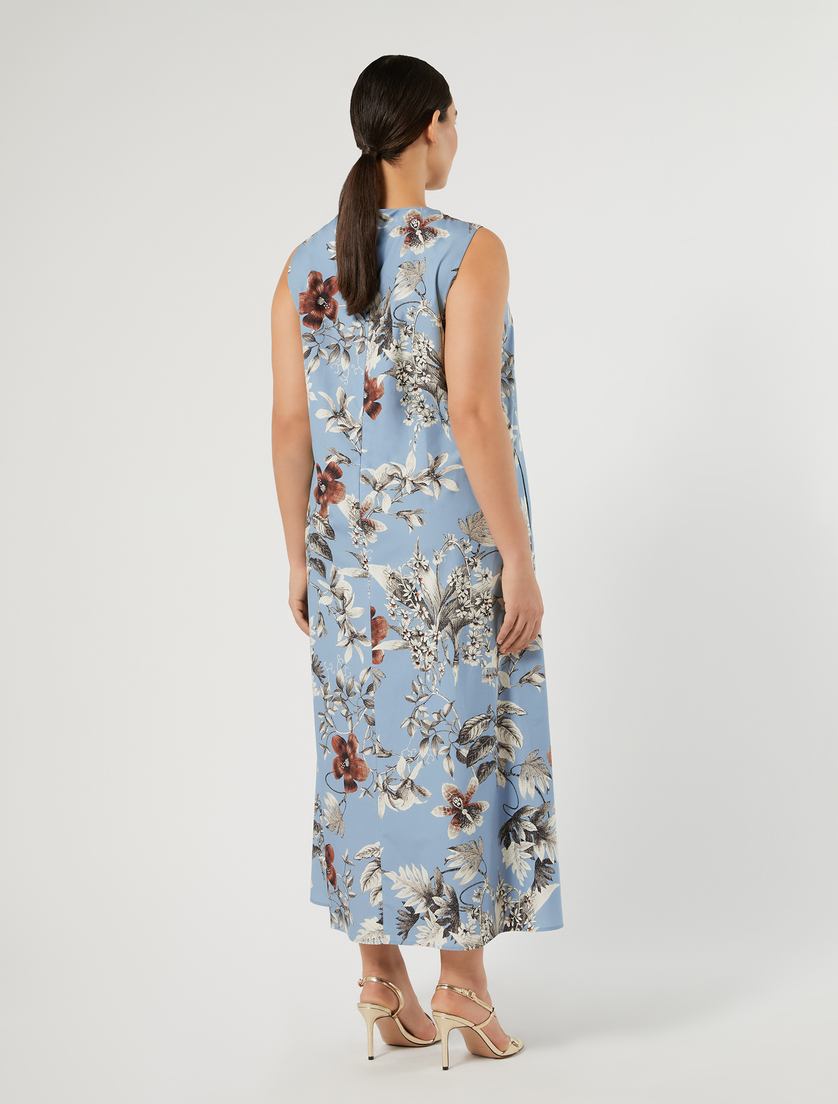 Robe en popeline imprimée - AZURE - Marina Rinaldi - 4