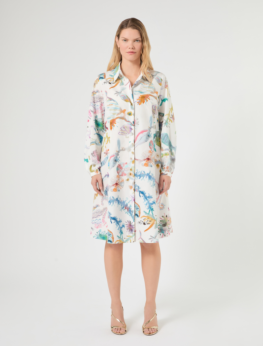 Poplin print dress - ICE - Marina Rinaldi - 4
