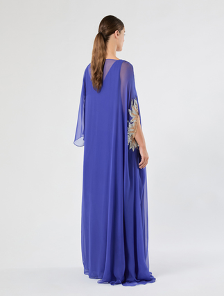 Pure silk chiffon dress - PURPLE - Marina Rinaldi - 4