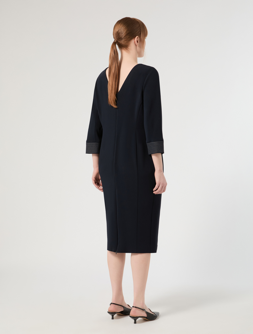 Kleid aus Cady - NACHTBLAU - Marina Rinaldi - 4