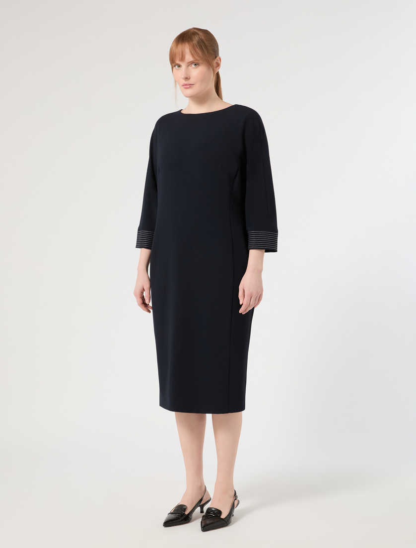 Kleid aus Cady - NACHTBLAU - Marina Rinaldi - 3