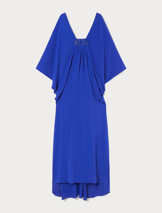 Crêpe cady dress with embroidery - Marina Rinaldi