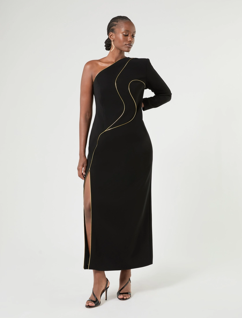 Cady one-shoulder dress - Marina Rinaldi