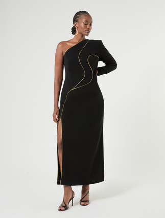 Cady one-shoulder dress - Marina Rinaldi