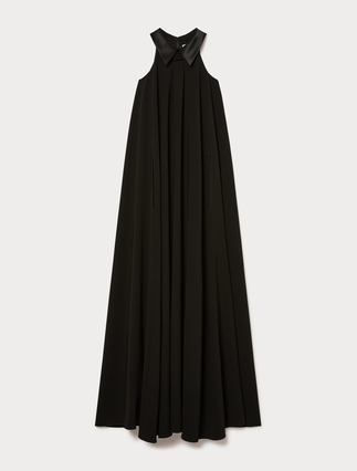 Kleid aus Cady und Satin - Marina Rinaldi