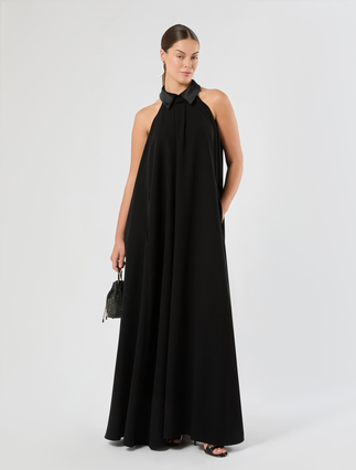 Kleid aus Cady und Satin - Marina Rinaldi