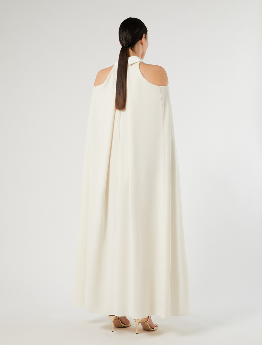 Cady and satin dress - IVORY - Marina Rinaldi - 6