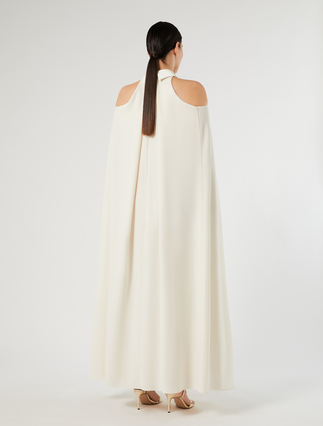 Cady and satin dress - IVORY - Marina Rinaldi - 6