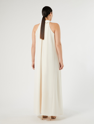 Cady and satin dress - IVORY - Marina Rinaldi - 4
