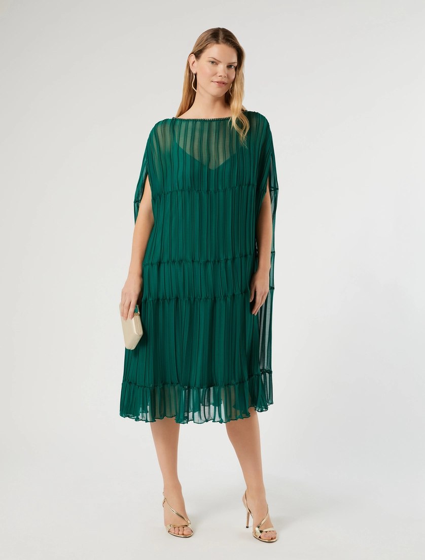 Pleated georgette dress - Marina Rinaldi