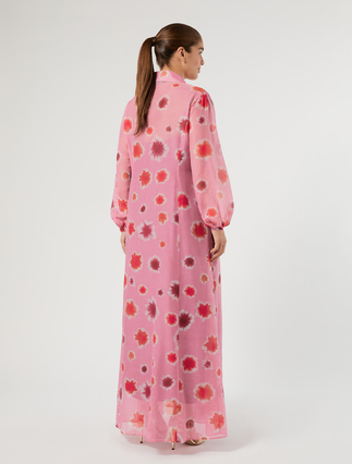 Cotton and silk dress - PINK - Marina Rinaldi - 5