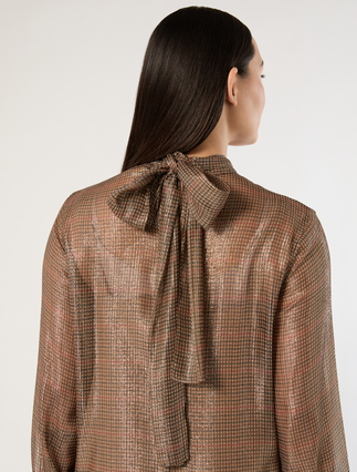 Silk georgette dress - GOLD CAMEL - Marina Rinaldi - 5