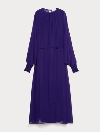 Embroidered georgette dress - Marina Rinaldi