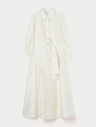 Fil coupé shirt dress - IVORY - Marina Rinaldi - 1