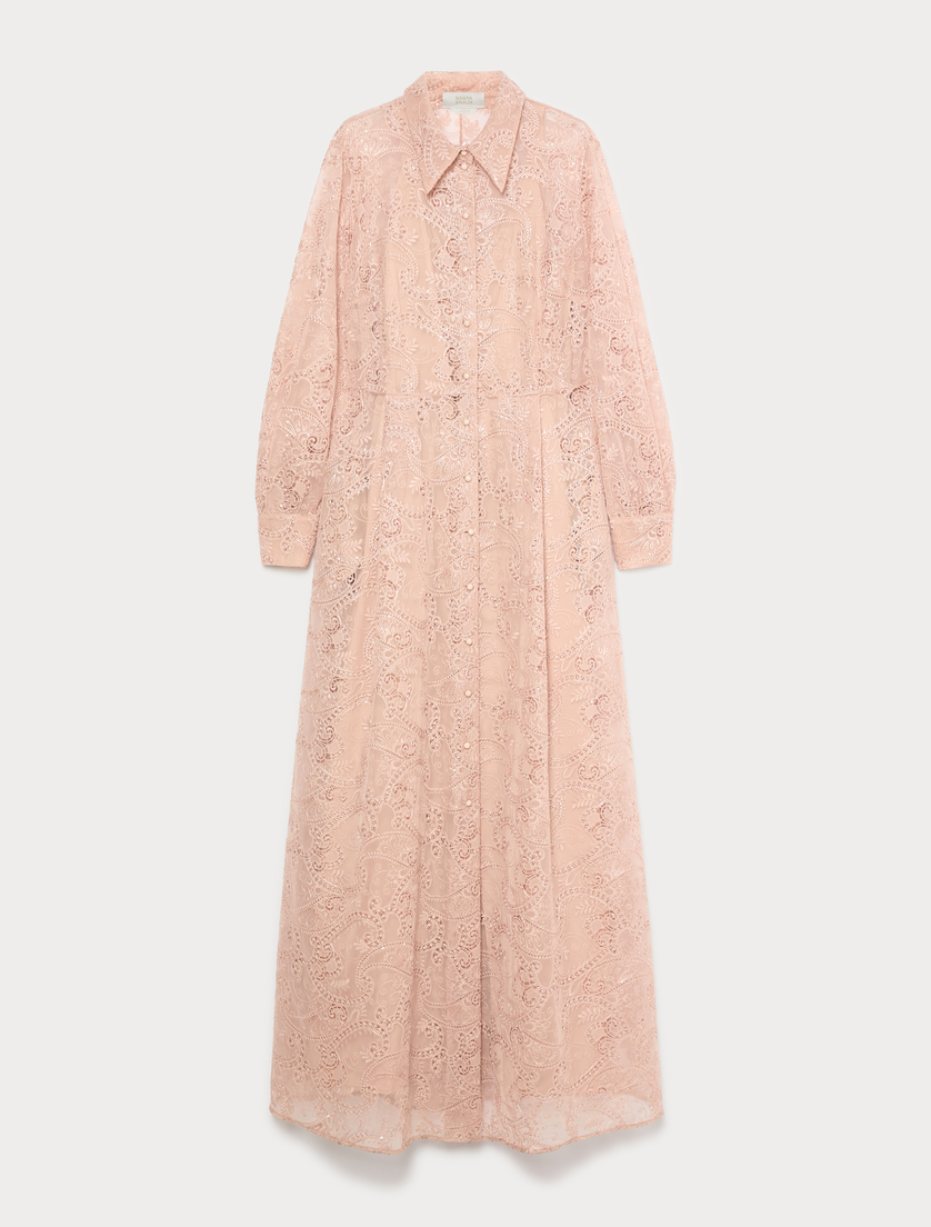 Hemdblusenkleid aus besticktem Tüll - SKIN - Marina Rinaldi