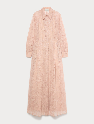 Hemdblusenkleid aus besticktem Tüll - Marina Rinaldi