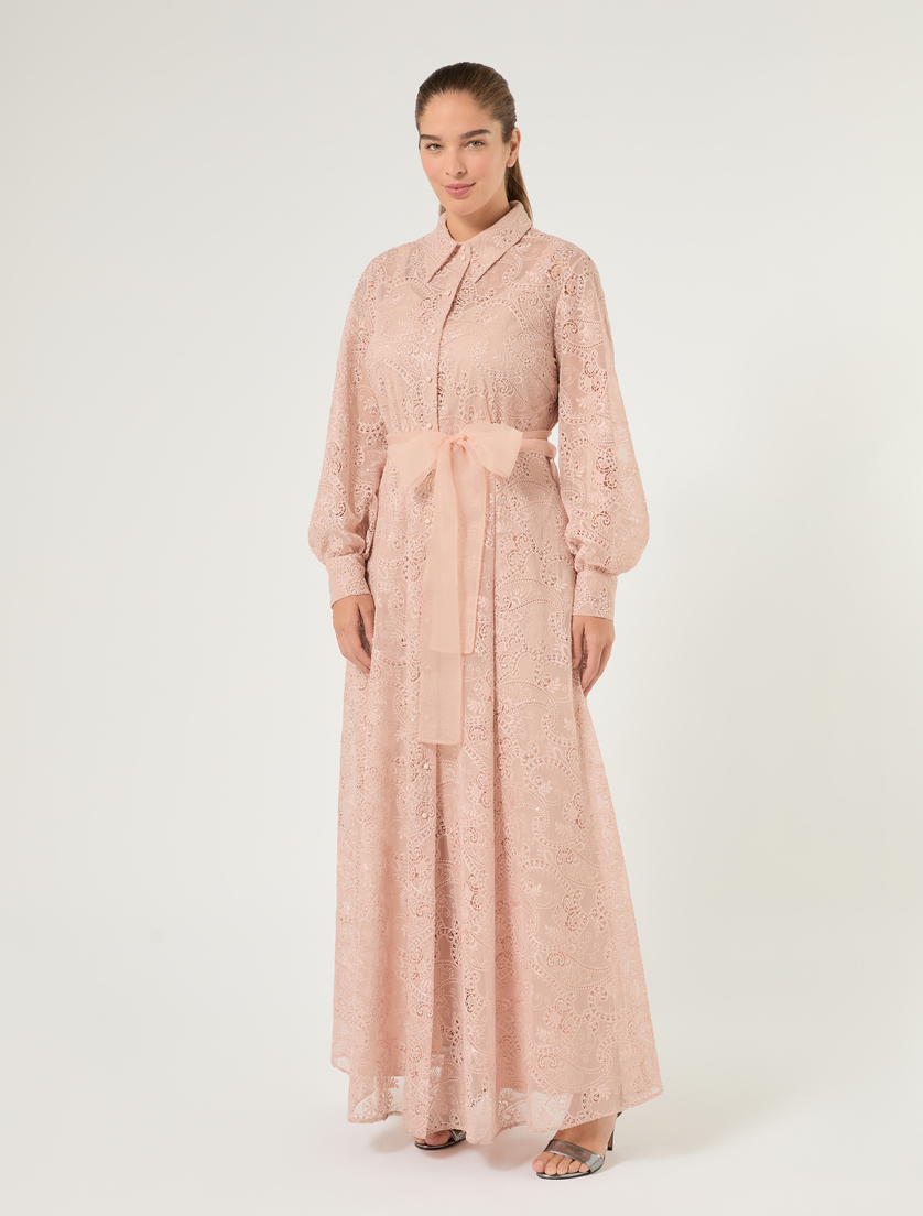 Hemdblusenkleid aus besticktem Tüll - SKIN - Marina Rinaldi - 3