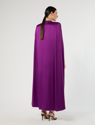 Abito in enver satin lucido - FUXIA VIOLA - Marina Rinaldi - 4