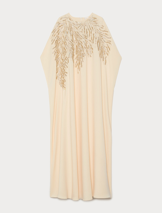 Cady dress with embroidery - LIGHT GOLD