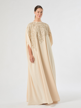 Cady dress with embroidery - LIGHT GOLD