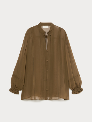 Silk georgette shirt - Marina Rinaldi