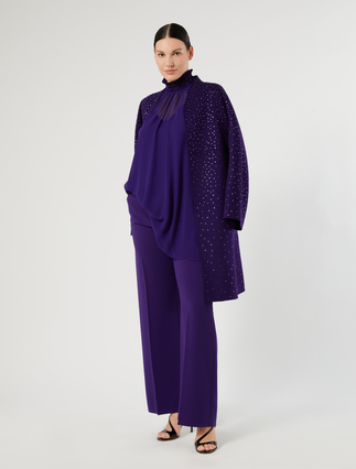 Blusa in georgette con ricamo - Marina Rinaldi