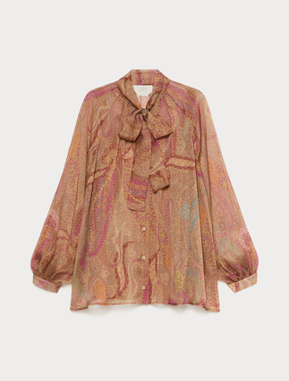 Silk chiffon shirt - Marina Rinaldi