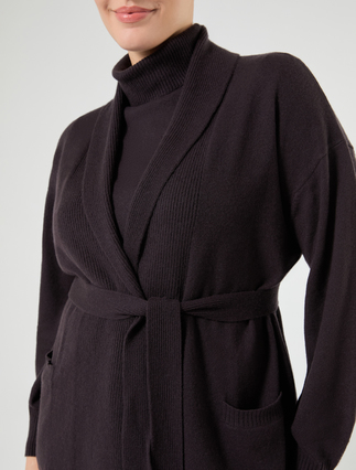 Cashmere cardigan - BROWN - Marina Rinaldi - 5