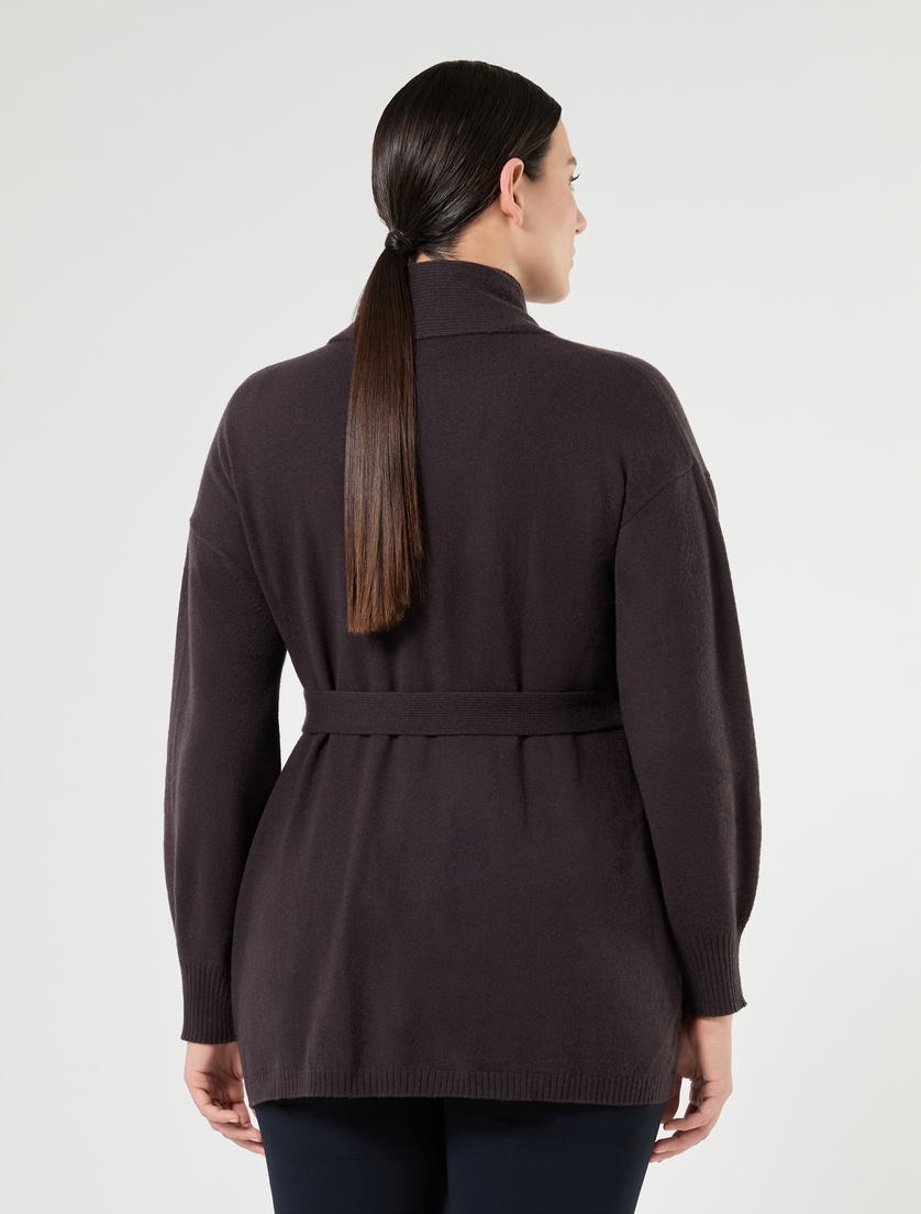 Cashmere cardigan - BROWN - Marina Rinaldi - 4