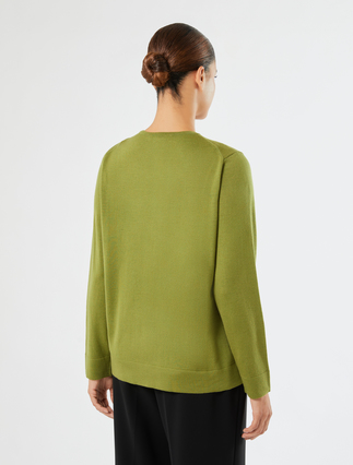 Wool cardigan - OLIVE GREEN - Marina Rinaldi - 4