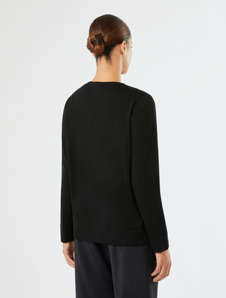 Wool cardigan - BLACK - Marina Rinaldi - 4