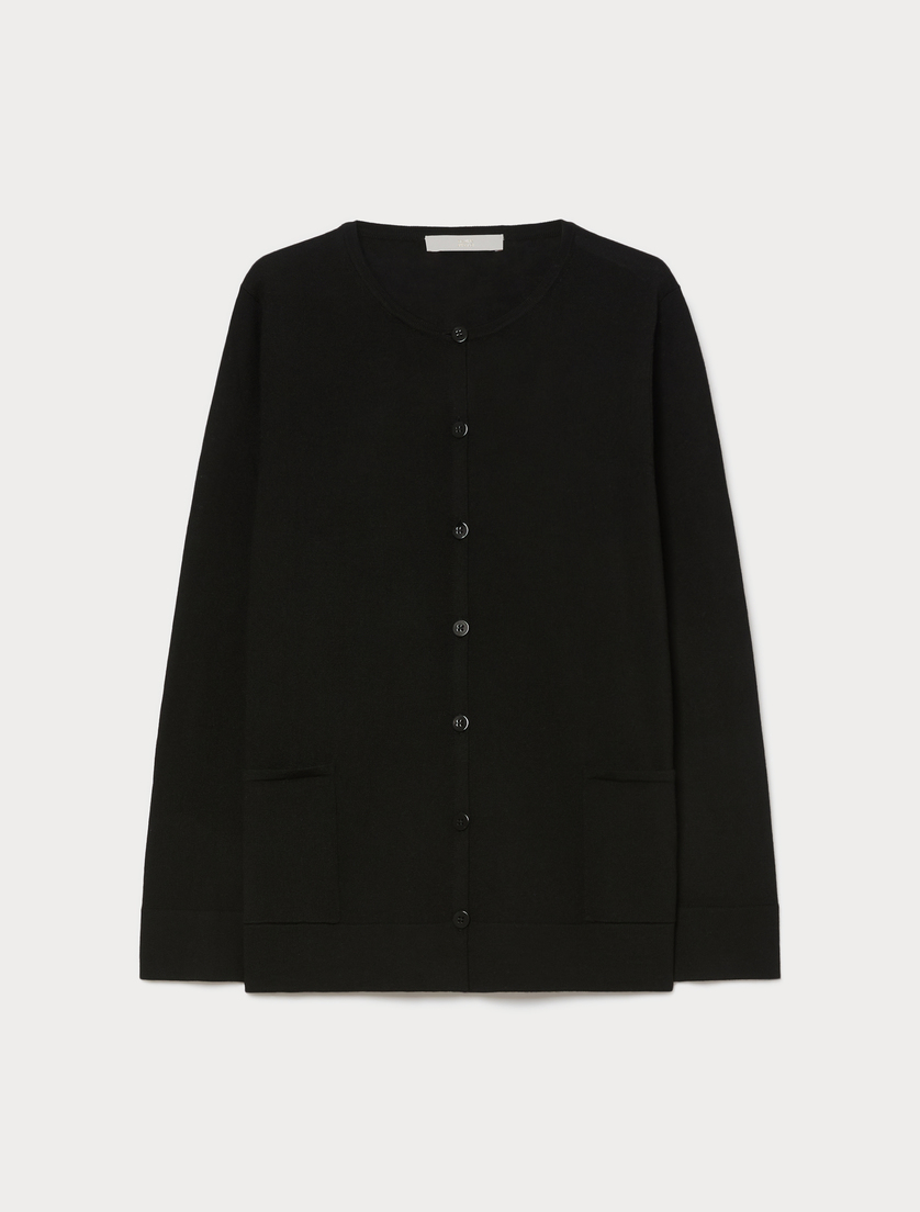 Wool cardigan - BLACK - Marina Rinaldi