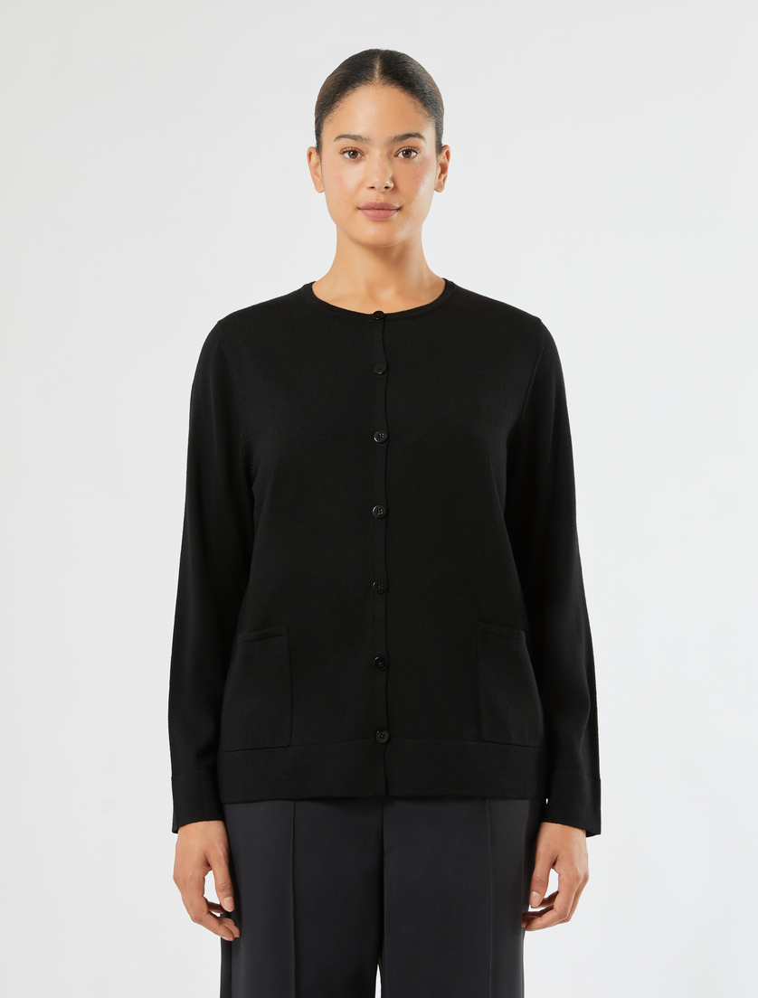Wool cardigan - BLACK - Marina Rinaldi - 3