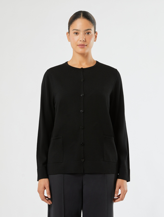 Wool cardigan - BLACK - Marina Rinaldi - 3